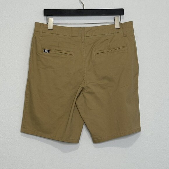 RSQ Tilly's Men's Chino Mid Length Above Knee Casual Shorts Size 31 Khaki NWT - Picture 3 of 9